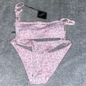 ZAFUL Pink Leopard Print Bikini (M)